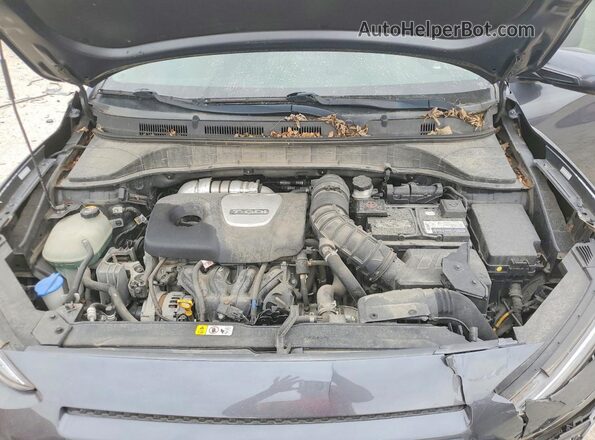 KM8K3CA59JU166292 2018 HYUNDAI KONA Charcoal ძრავის განყოფილების ხედი