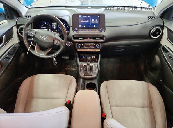 KM8K3CAB0NU848800 2022 HYUNDAI KONA Blue Dashboard view