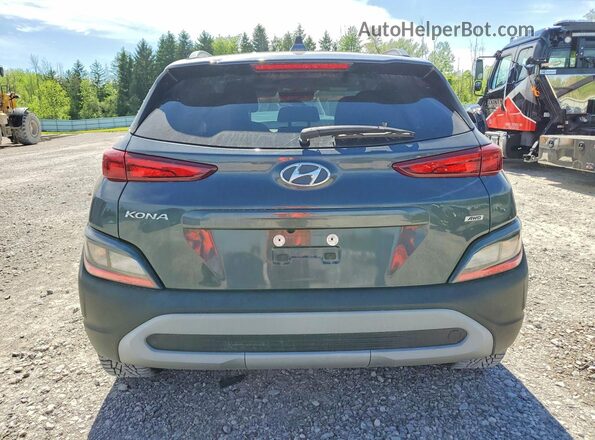 KM8K3CAB1NU903643 2022 HYUNDAI KONA Gray Հետևի տեսք