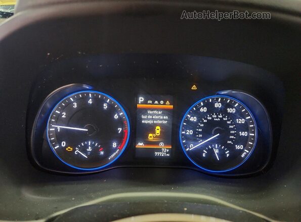 KM8K3CAB6NU857050 2022 HYUNDAI KONA Gray Սարքավորումների վահանակի տեսք