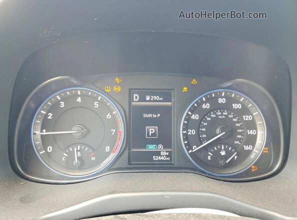 KM8K3CAB6PU023945 2023 HYUNDAI KONA Gray Vista del cuadro de instrumentos