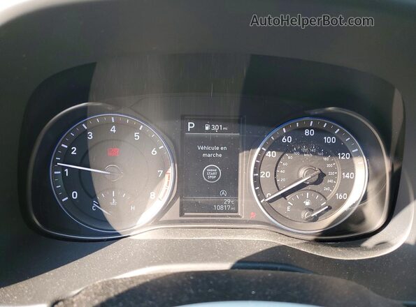 KM8K3CABXPU025326 2023 HYUNDAI KONA White Instrument cluster view