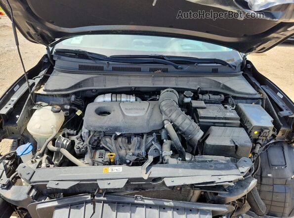 KM8K53A51MU628309 2021 HYUNDAI KONA Black Widok wnętrza z tyłu