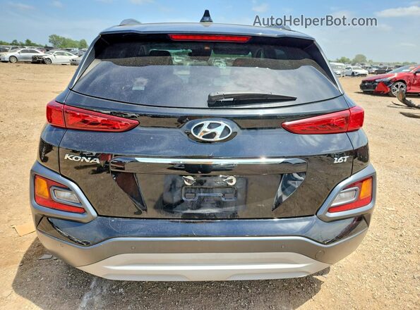 KM8K53A51MU628309 2021 HYUNDAI KONA Black Widok z tyłu