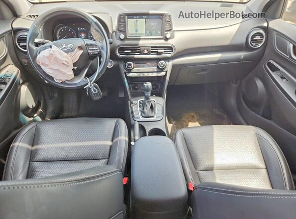 KM8K53A51MU628309 2021 HYUNDAI KONA Black Widok deski rozdzielczej