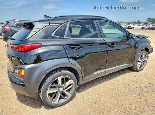 KM8K53A51MU628309 2021 HYUNDAI KONA Black Tył prawy