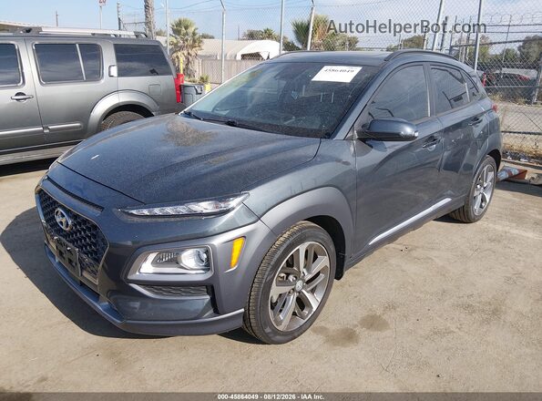 KM8K53A52MU670035 2021 HYUNDAI KONA Gray Передня ліва чверть