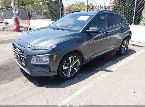 KM8K53A56LU532240 2020 HYUNDAI KONA Gray Przód lewy