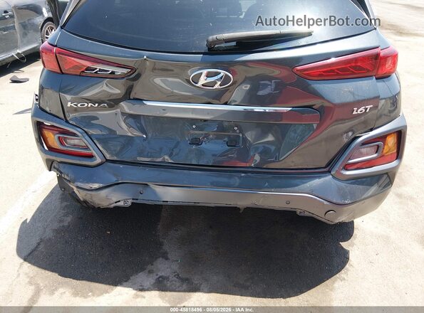 KM8K53A56LU532240 2020 HYUNDAI KONA Gray Widok z przodu