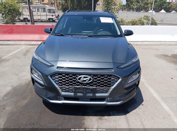 KM8K53A56LU532240 2020 HYUNDAI KONA Gray Widok zestawu wskaźników