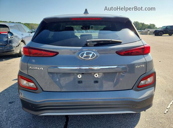 KM8K53AG3MU131358 2021 HYUNDAI KONA Gray Հետևի տեսք
