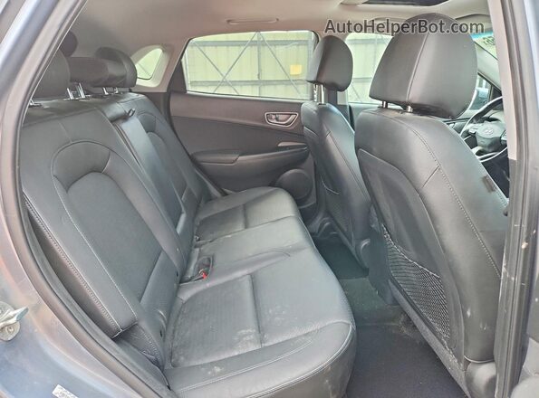 KM8K53AG4KU035512 2019 HYUNDAI KONA Gray Widok tylnych siedzeń