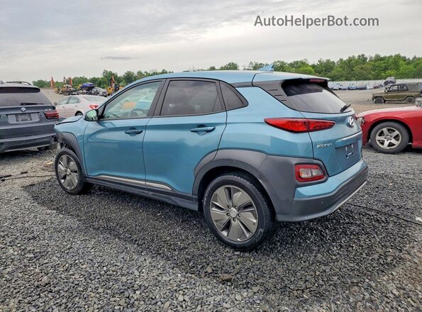 KM8K53AG7LU067887 2020 HYUNDAI KONA Turquoise Trasero izquierdo