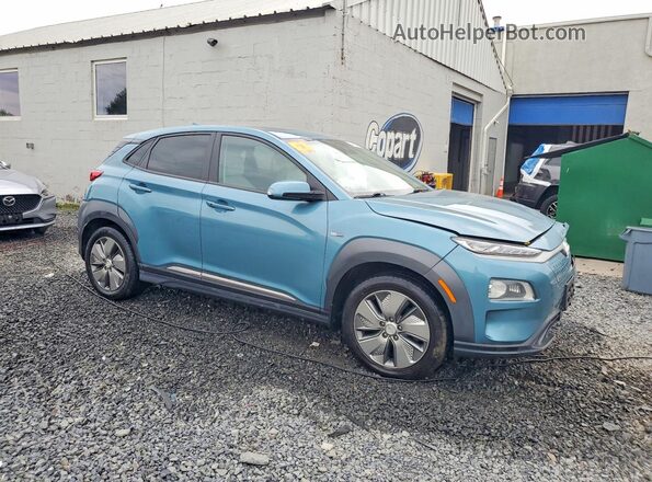 KM8K53AG7LU067887 2020 HYUNDAI KONA Turquoise Delantero derecho