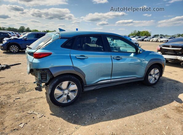 KM8K53AGXMU098228 2021 HYUNDAI KONA Turquoise Trasero derecho