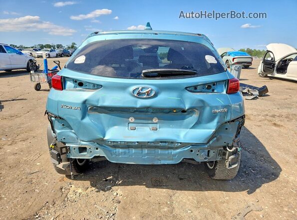 KM8K53AGXMU098228 2021 HYUNDAI KONA Turquoise Vista trasera