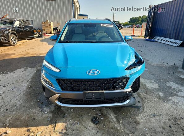 KM8K5CA31NU779764 2022 HYUNDAI KONA Blue Widok z przodu