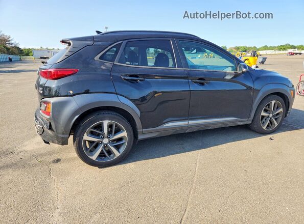 KM8K5CA50LU497839 2020 HYUNDAI KONA Black უკანა მარჯვენა