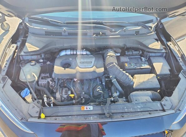 KM8K5CA50LU497839 2020 HYUNDAI KONA Black ძრავის განყოფილების ხედი