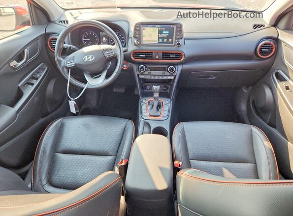 KM8K5CA50LU569056 2020 HYUNDAI KONA Orange Widok deski rozdzielczej