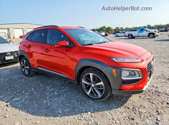 KM8K5CA50LU569056 2020 HYUNDAI KONA Orange Przód prawy