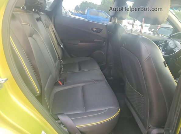 KM8K5CA53KU327070 2019 HYUNDAI KONA Green Widok tylnych siedzeń