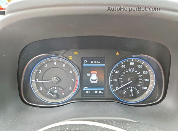 KM8K5CA54LU497844 2020 HYUNDAI KONA Black Սարքավորումների վահանակի տեսք