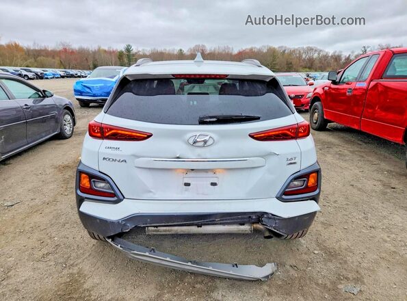 KM8K5CA5XMU625375 2021 HYUNDAI KONA Белый Вид сзади