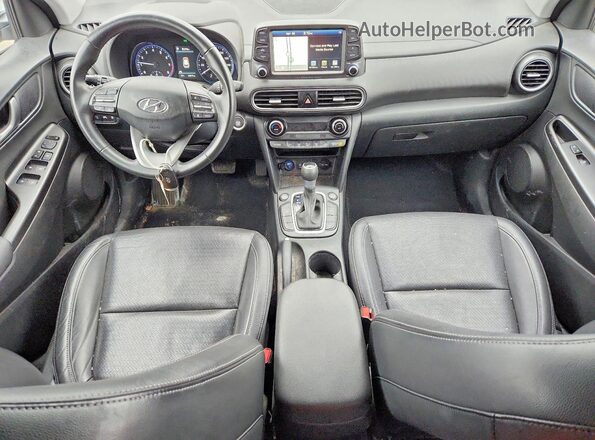 KM8K5CA5XMU625375 2021 HYUNDAI KONA Белый Вид панели приборов