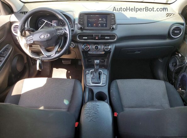 KM8K62AA0JU074308 2018 HYUNDAI KONA Black Вид панелі приладів