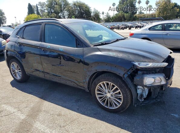 KM8K62AA0JU074308 2018 HYUNDAI KONA Black Передня права чверть