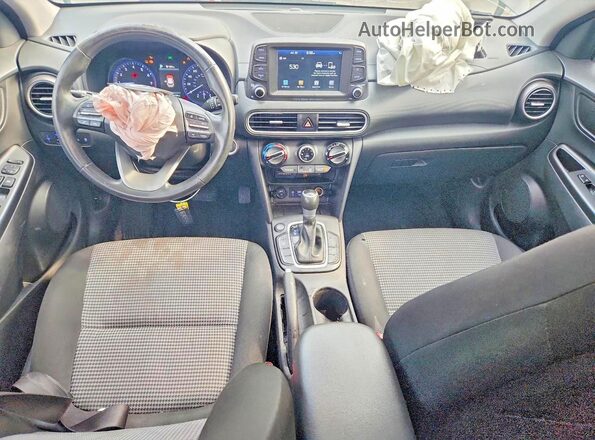 KM8K62AA0LU461332 2020 HYUNDAI KONA Black წინა პანელის ხედი