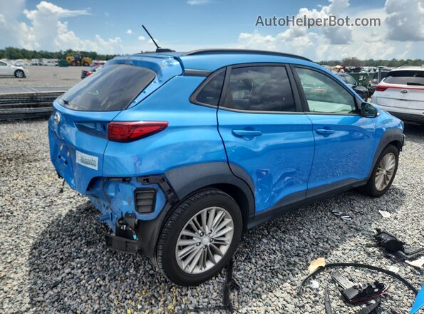 KM8K62AA1JU076598 2018 HYUNDAI KONA Blue Trasero derecho