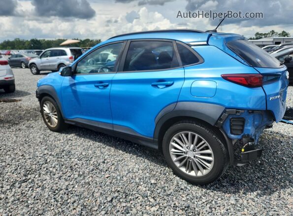 KM8K62AA1JU076598 2018 HYUNDAI KONA Blue Trasero izquierdo