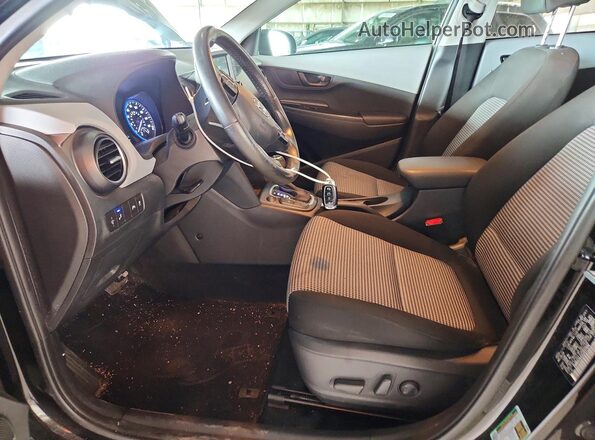 KM8K62AA1LU537494 2020 HYUNDAI KONA Black წინა სალონის ხედი