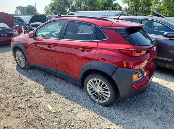 KM8K62AA4JU150340 2018 HYUNDAI KONA Red Հետևի ձախ