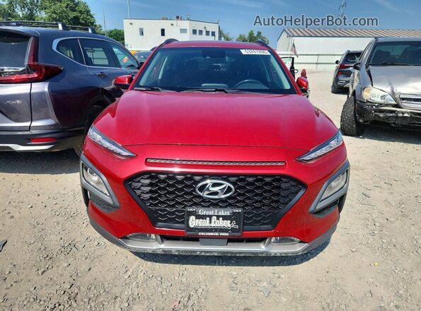KM8K62AA4JU150340 2018 HYUNDAI KONA Red Դիմացի տեսք