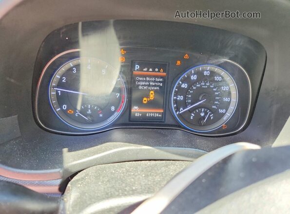 KM8K62AA4MU603814 2021 HYUNDAI KONA Черный Вид щитка приборов