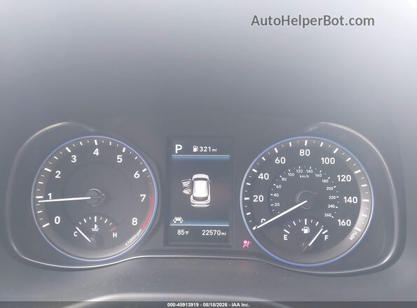 KM8K62AA6LU445619 2020 HYUNDAI KONA Серебряный Вид задних сидений