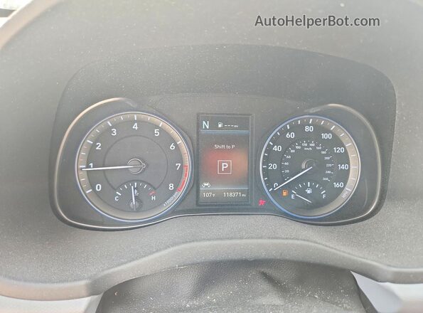 KM8K62AA8MU637402 2021 HYUNDAI KONA Silver Instrument cluster view