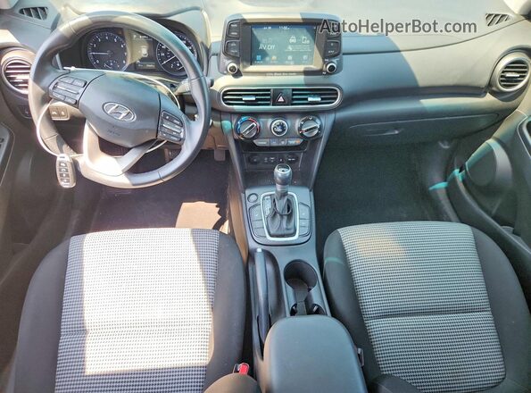 KM8K62AA8MU637545 2021 HYUNDAI KONA White Widok deski rozdzielczej