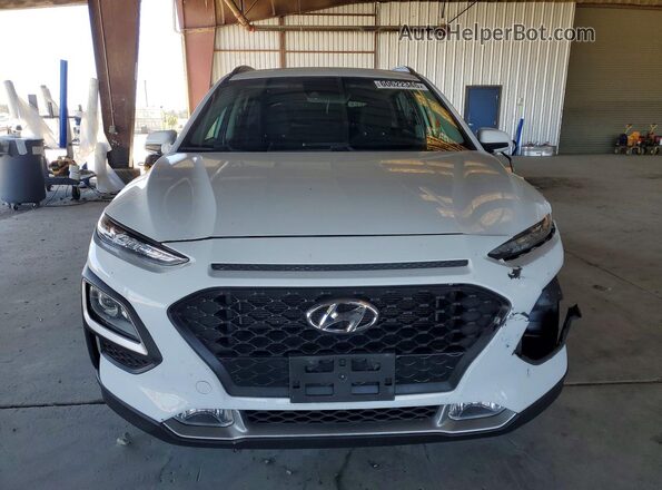 KM8K62AA9LU493583 2020 HYUNDAI KONA White Դիմացի տեսք