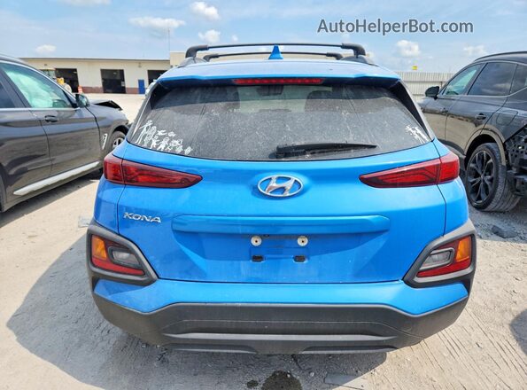 KM8K62AA9MU614209 2021 HYUNDAI KONA Blue Հետևի տեսք