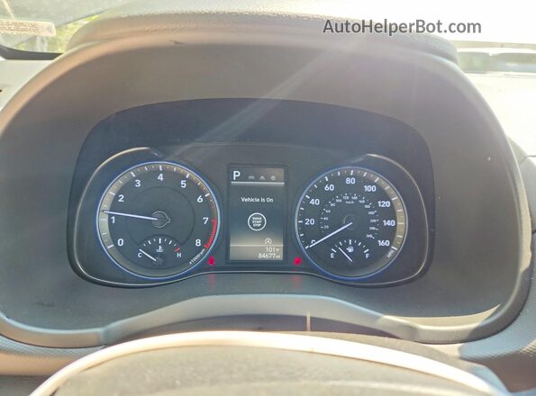 KM8K62AB0PU010576 2023 HYUNDAI KONA Gray ხელსაწყოთა პანელის ხედი