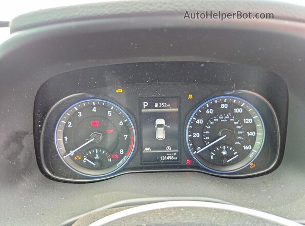 KM8K62AB0PU980959 2023 HYUNDAI KONA White Սարքավորումների վահանակի տեսք