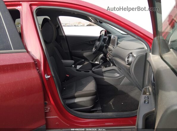 KM8K62AB5NU812201 2022 HYUNDAI KONA Burgundy წინა სალონის ხედი