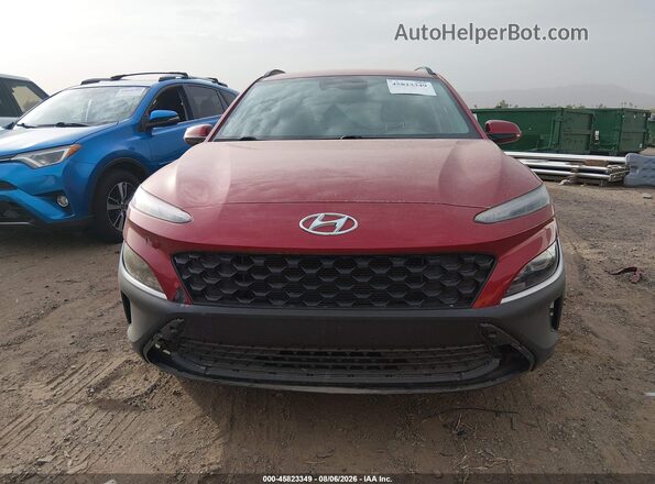 KM8K62AB5NU812201 2022 HYUNDAI KONA Burgundy უკანა სალონის ხედი