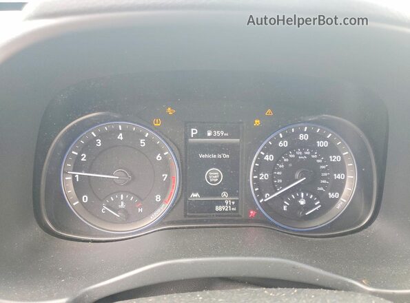 KM8K62AB6PU946945 2023 HYUNDAI KONA Серый Вид щитка приборов