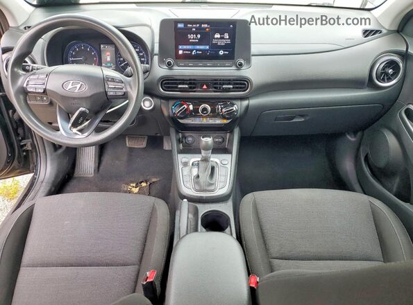 KM8K62AB6PU971201 2023 HYUNDAI KONA Black Առջևի վահանակի տեսք