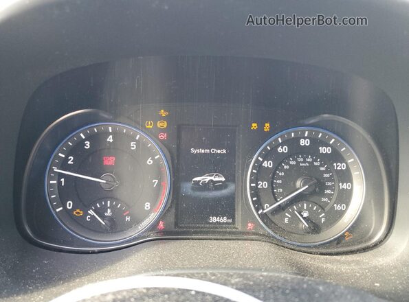 KM8K62AB7PU934643 2023 HYUNDAI KONA Blue ხელსაწყოთა პანელის ხედი